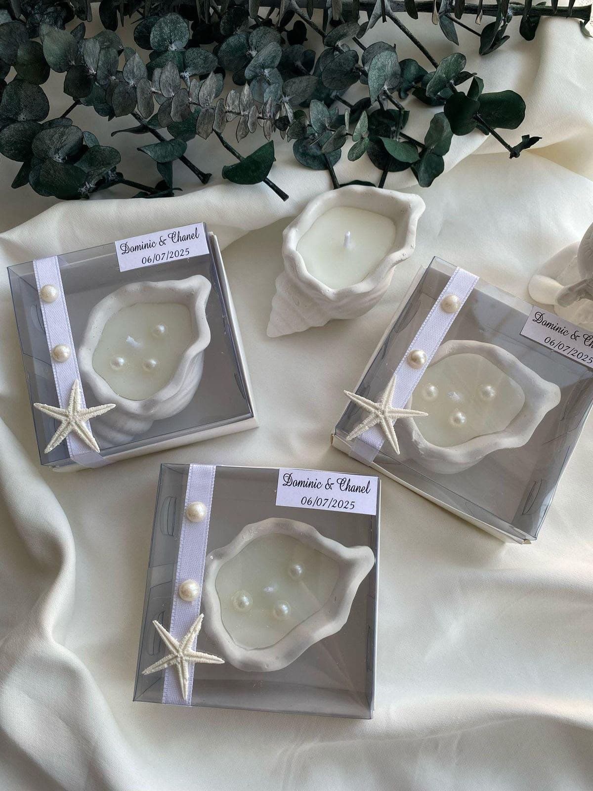 Shell Candle Souvenir