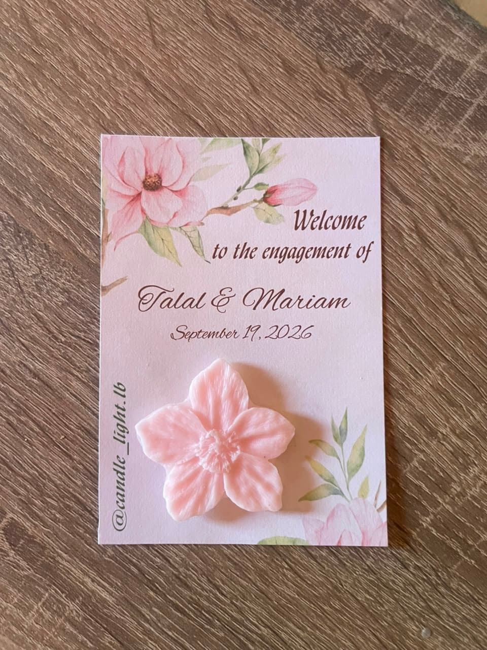 Flower Candle Card